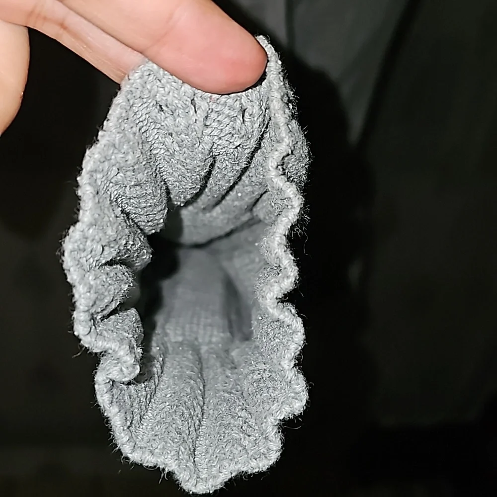 Gray knit button down sweater - Picture 6 of 13